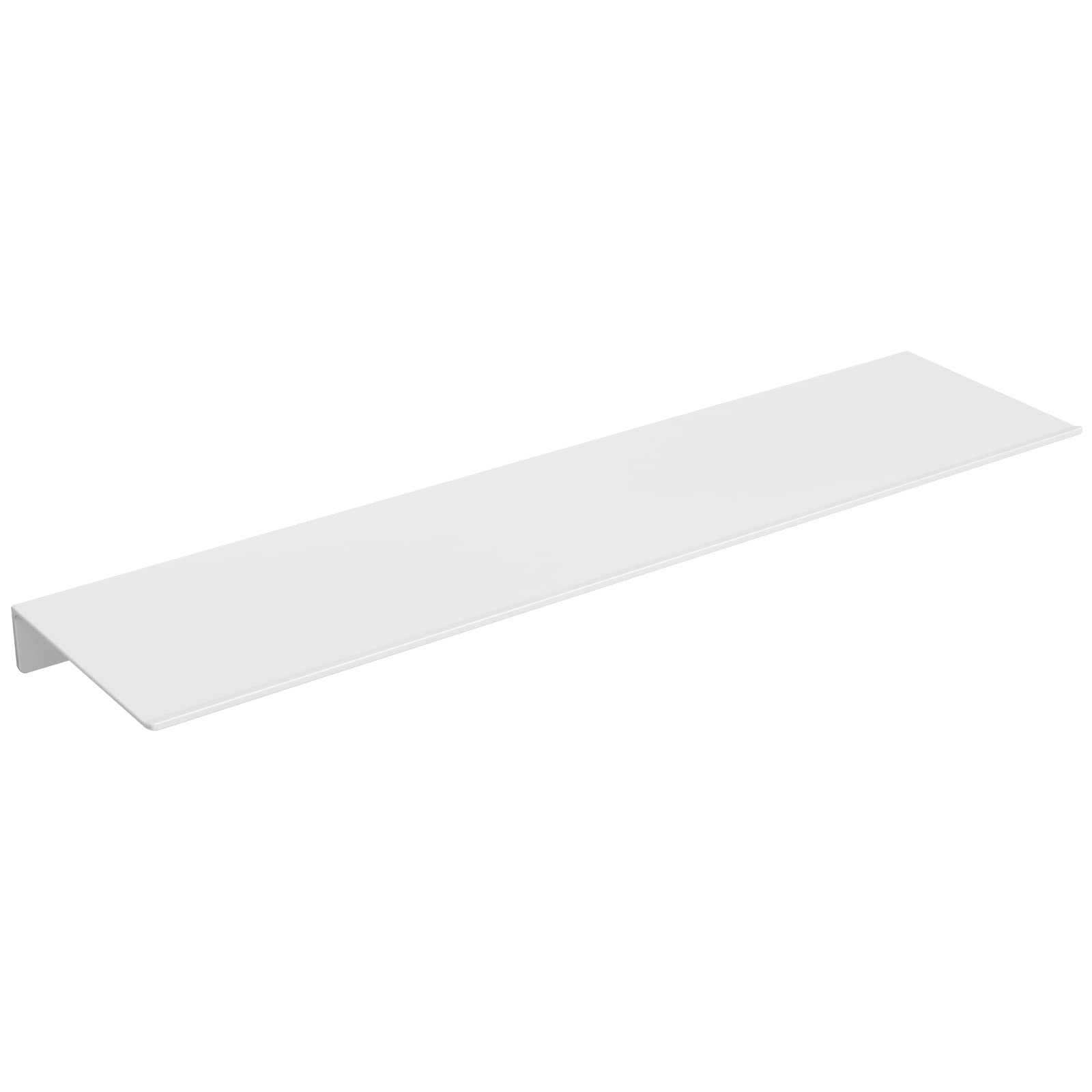 Danpoo White Floating Shelf for Wall Storage, Metal Wall Shelves for Living Room/Bathroom/Kitchen, Bedroom, 20    Long Display S