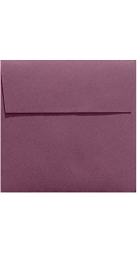Luxpaper Square Invitation Envelopes | Peel & Press | 5 1/2' X 5 1/2' | Vintage Plum | 80Lb. Text | 50 Qty