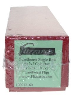 Guardhouse Single Row 9X2X2 Coin Boxes, Holds 110 Paper Holders
