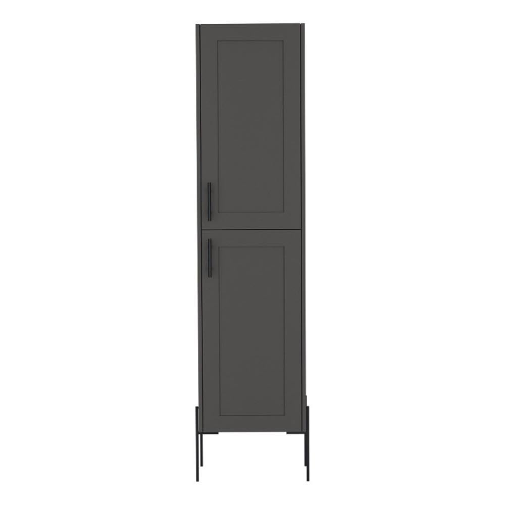 Depot EShop Linen Cabinet Wooden Matt Gray