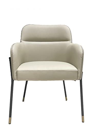 HomeRoots Iron Faux Leather Dining or Side Chair - Thumbnail 5