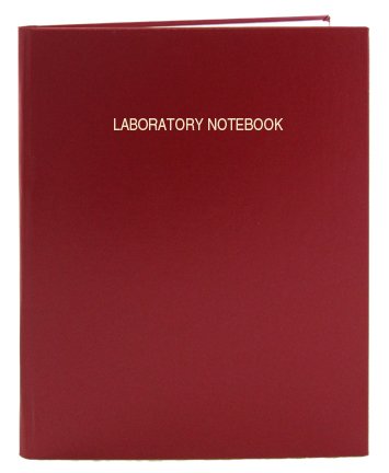 Bookfactory Lab Notebook - 312 Pages (.25 ' Grid Format) 8 ' X 10 ' Red Cover Section Sewn Hardbound Laboratory Notebook (Lir
