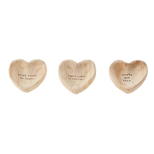 Mud Pie Got This Wood Heart Trinket, 5'' X 5''
