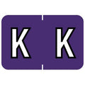 Tabbies Barkley Abkm Compatible 71620 Series Alpha Labels, Purple 'K', 1   H X 1-1/2   W Label Size, Filing Color Code System,