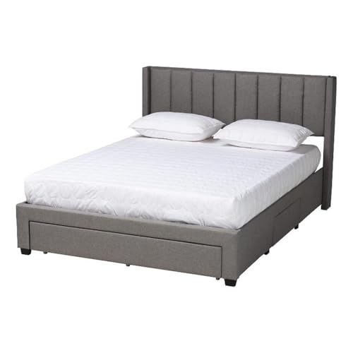 Baxton Studio Coronado Storage Platform Bed - Thumbnail 3