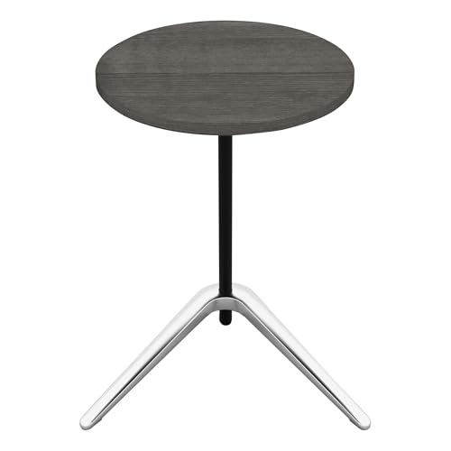 Lorell Guest Area Round Top Accent Charcoal Table, 15.75&quot;