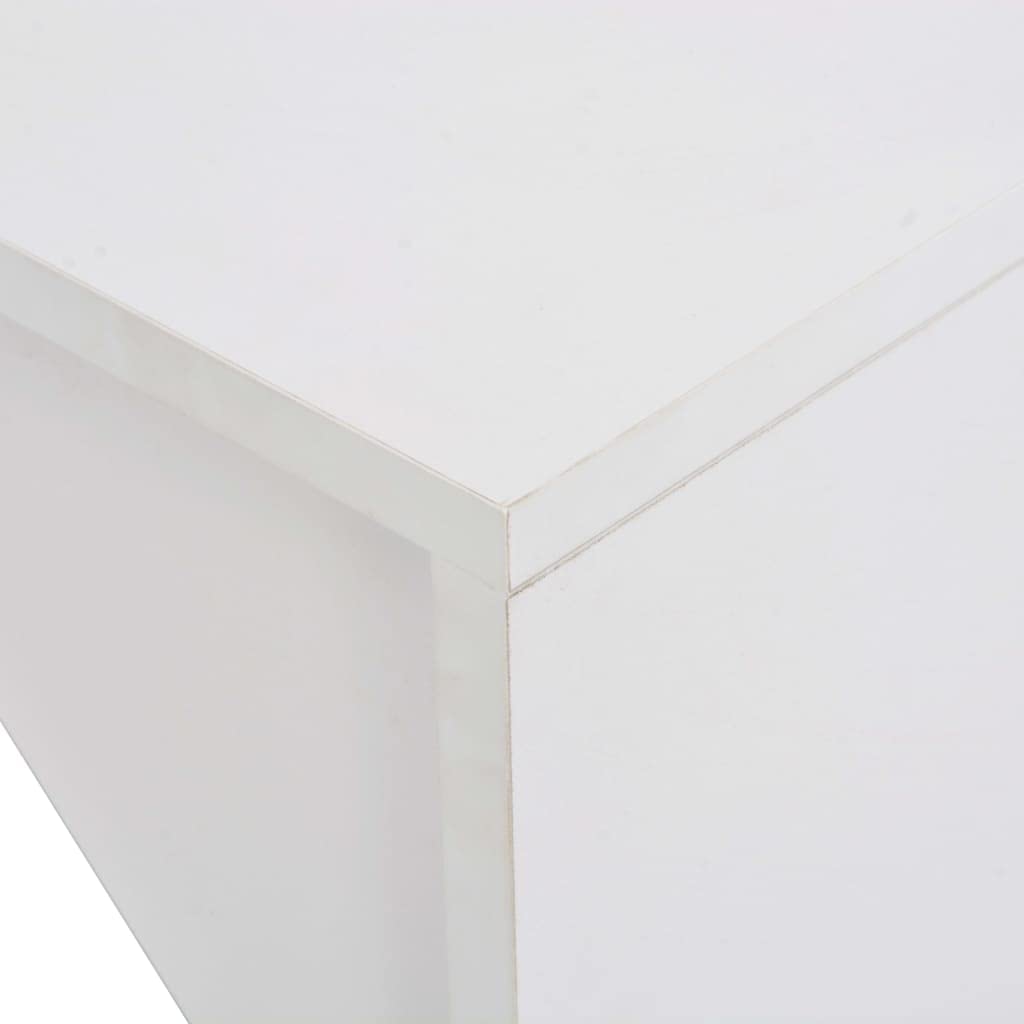 Jinxuny Bar Table With Cabinet White 45.28&quot;X23.23&quot;X78.74&quot;