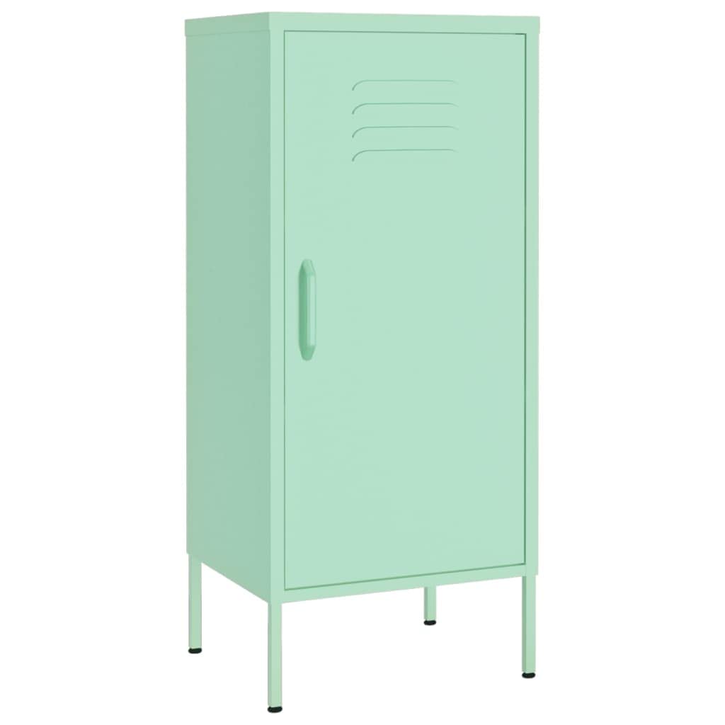 vidaXL Storage Cabinet Mint 16.7&quot;x13.8&quot;x40&quot; Steel