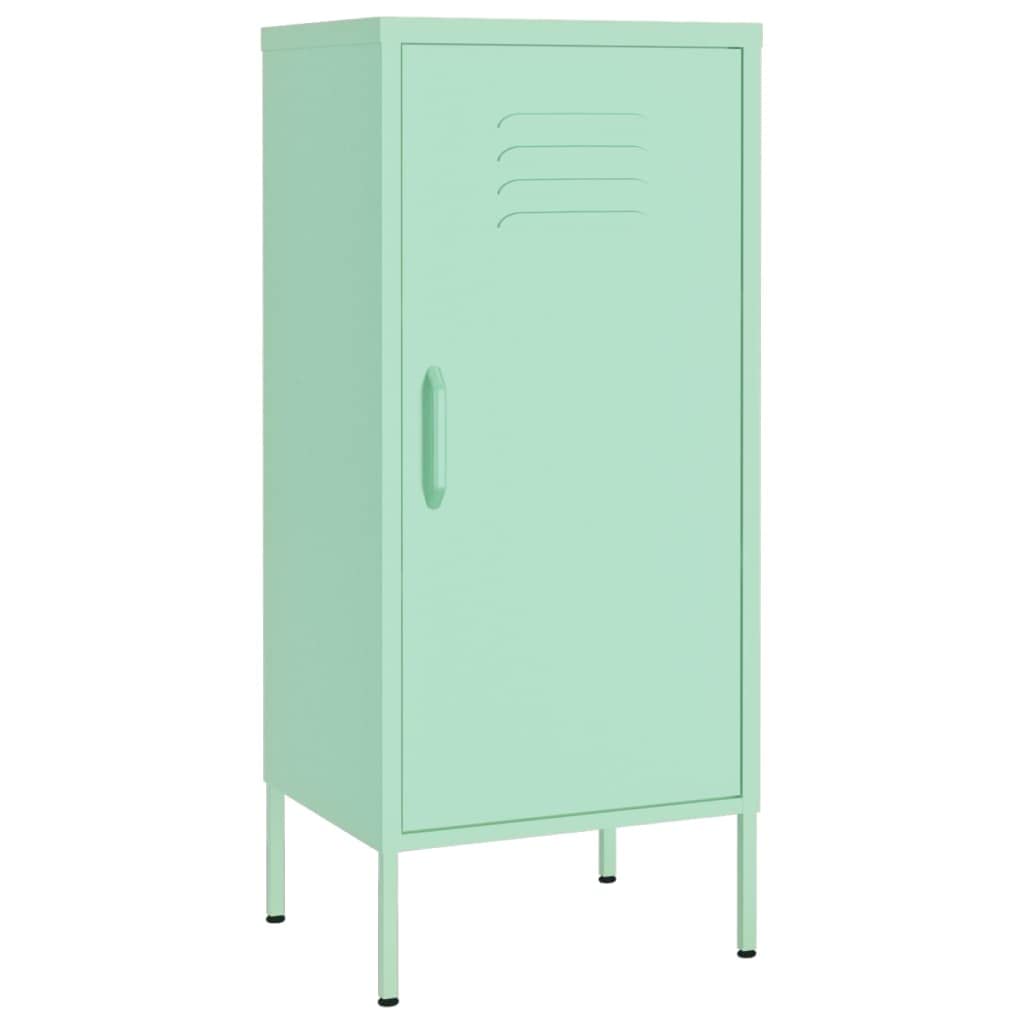 vidaXL Storage Cabinet Mint 16.7&quot;x13.8&quot;x40&quot; Steel