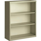 Lorell® Fortress Series Steel Modular Shelving Bookcase, 3-Shelf, 42" H x 34-1/2"W x 13" D, Putty