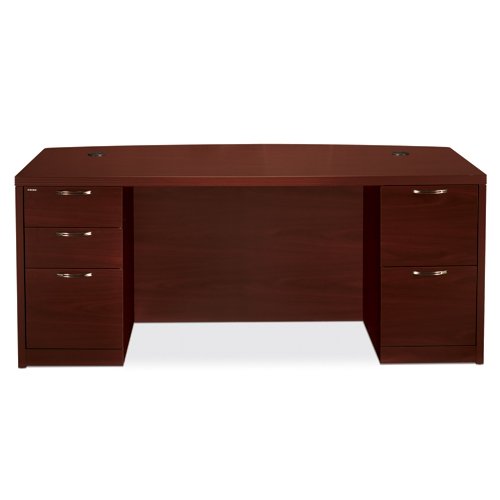 HON Valido 11500 Pedestal Desk, Mahogany