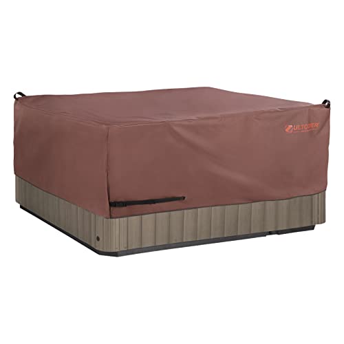 Ultcover Smart Selection Outdoor Hot Tub Hard Cover Protector Waterproof Square Spa Cover Cap 90 Inch