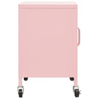 vidaXL Storage Cabinet Pink 23.6"x13.8"x19.3" Steel