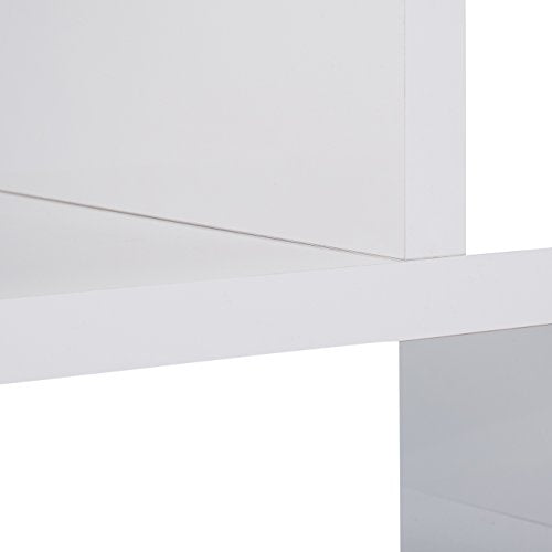 Monarch Specialties Glossy with Tempered Glass TV Stand, 60', White