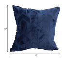 Blazing Needles Square Faux Fur Throw Pillows, 17", Agora Atlantis 2 Count