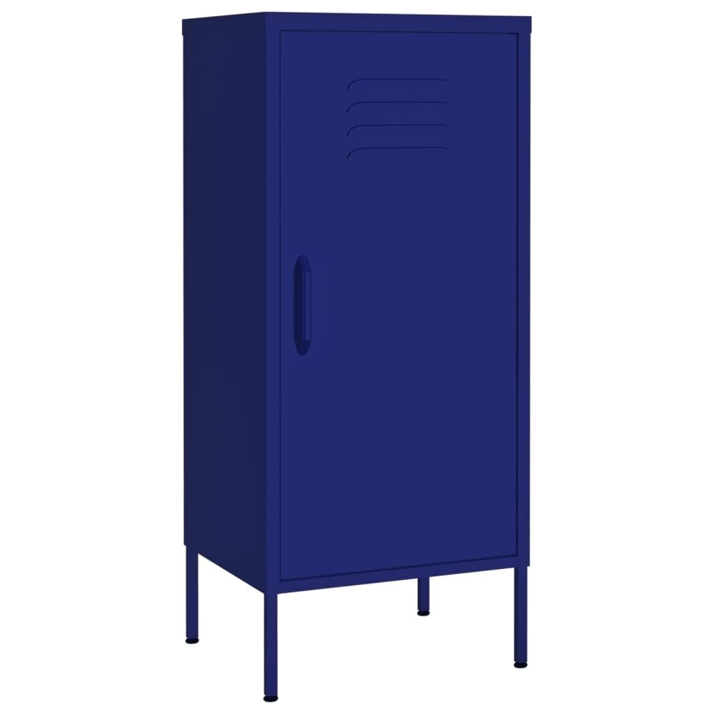 vidaXL Storage Cabinet Navy Blue 16.7&quot;x13.8&quot;x40&quot; Steel