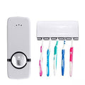 PARVY Toothbrush Holder with Cover // Automatic Toothpaste Dispenser Set Dustproof // Wall Mounted Kids Hands Free Toothpaste Sq