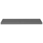 Furniking Floating Wall Shelves 2 pcs High Gloss Gray 35.4"x9.3"x1.5" MDF