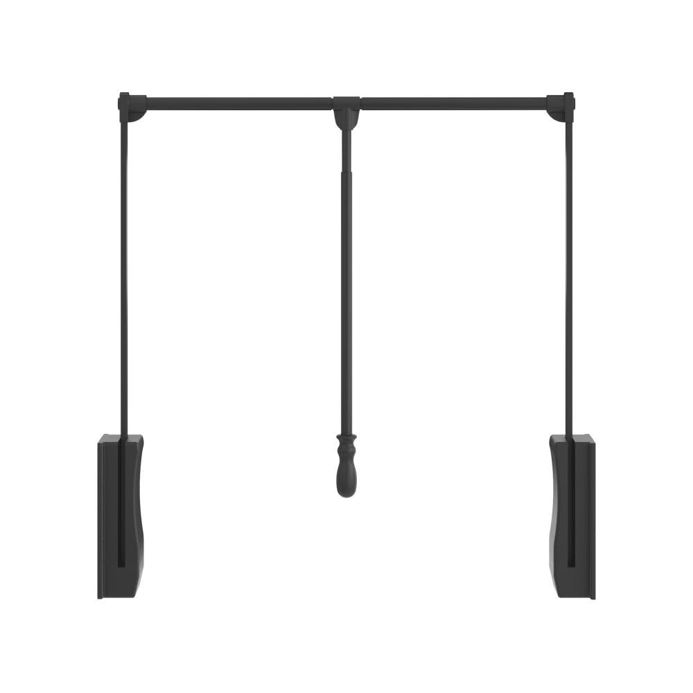 Hardware Resources Powder Coat 33  48 Expanding Wardrobe Lift, Black