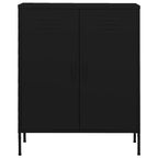 vidaXL Storage Cabinet Black 31.5"x13.8"x40" Steel