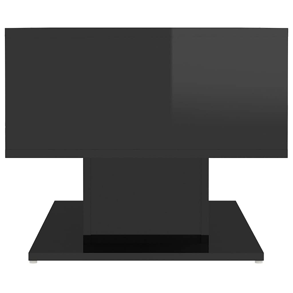 vidaXL Coffee Table High Gloss Black 40.7"x19.7"x17.5" Engineered Wood