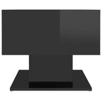 vidaXL Coffee Table High Gloss Black 40.7"x19.7"x17.5" Engineered Wood