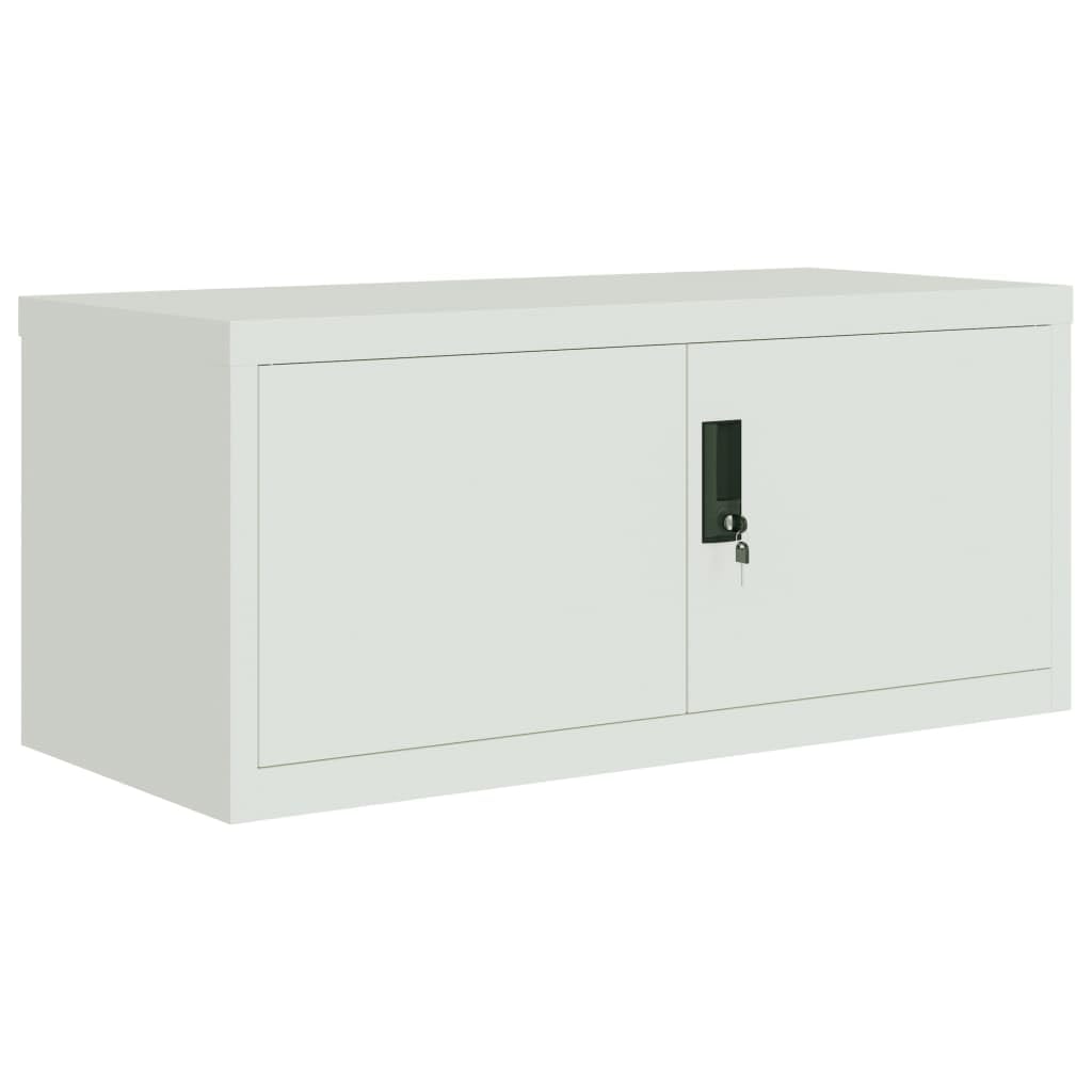 vidaXL Filing Cabinet Light Grey 90 x 40 x 145 cm Steel