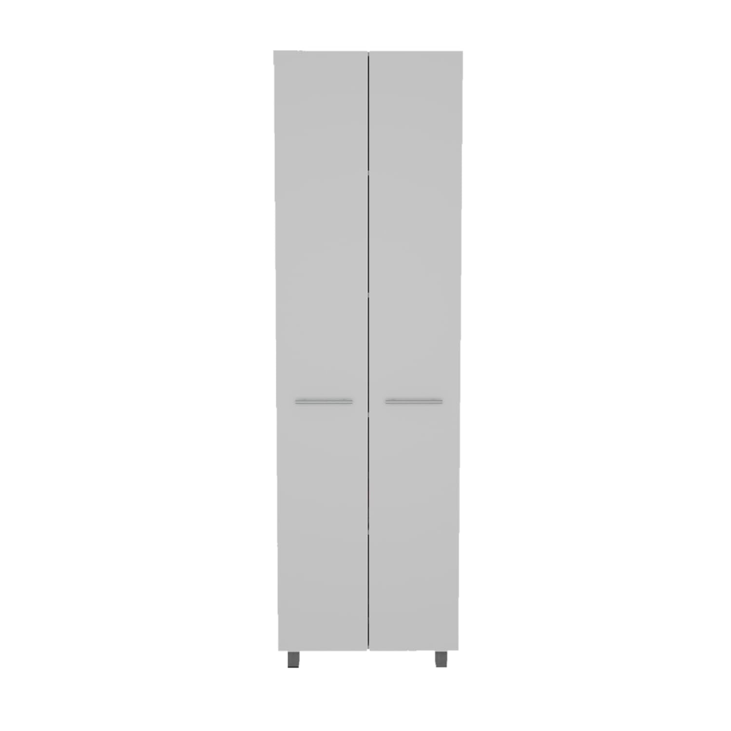 Collins Pantry Cabinet with Five Interior Shelves, 78.7&quot; H, White, Kitchen