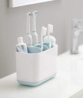 Rylan Plastic Toothbrush Holders for Bathroom Multipurpose Storage Holder Stand for Bathroom Toothbrush Tongue Cleaner Soap Comb