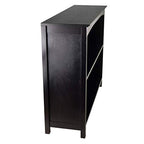 Ergode Terrace Storage Shelf/Bookcase Collection | 3-Tier | 37' Wide | Dark Espresso Finish | Solid & Composite Wood | Stylish Storage Solution (92429-VV)