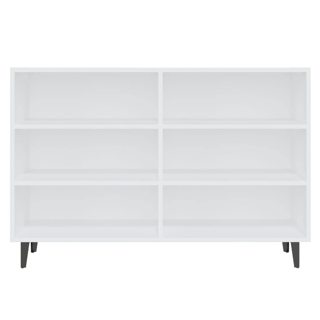 vidaXL Sideboard White 40.7&quot;x13.8&quot;x27.6&quot; Chipboard