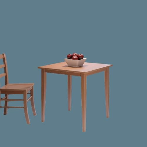 Ergode Wood Groveland Square Dining Table - Compact & Functional Furniture for Small Spaces - Light Oak Finish - Easy Assembly - 29.53' W x 29.53' D x 29.13' H