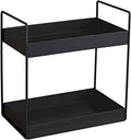 12For Collection 2Tier Standing Rack, Kitchen/Bathroom Countertop Storage Shelf Organizer, Black In Colour(Make In India, Powde