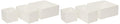 Ikea Drawer Storage Organizer Box Bin Tote White (6 Piece)