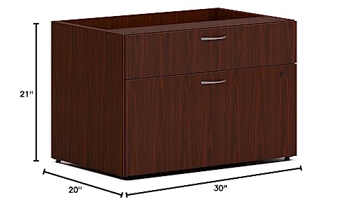 HON Mod Low Personal Credenza, 21 x 30 x 20, Mahogany