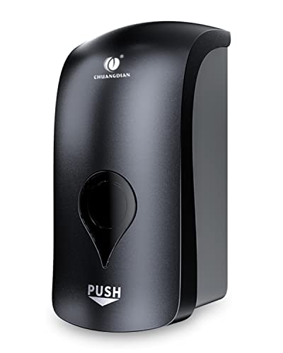 Manual Foam Soap Dispenser, 35oz (1000mL) Commercial Refillable Foaming Soap Dispenser-Dark Grey, CHUANGDIAN