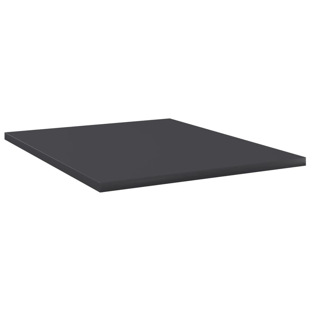 vidaXL Gray Bookshelf Boards, 15.7"x19.7"x0.6", Durable Engineered Wood, Modern Design, Versatile Storage Solution, Easy Assembly, Set of 8