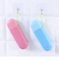 SKYBUCKET Portable Travel Toothbrush Case, 4 Pack, Multicolour Capsule Holders with Toothpaste Storage