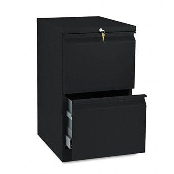 HON Brigade Standard Height Mobile File/File Pedestal File with R Pulls FILE,MBLE,F/F,19.88,BK 2363L (Pack of2)