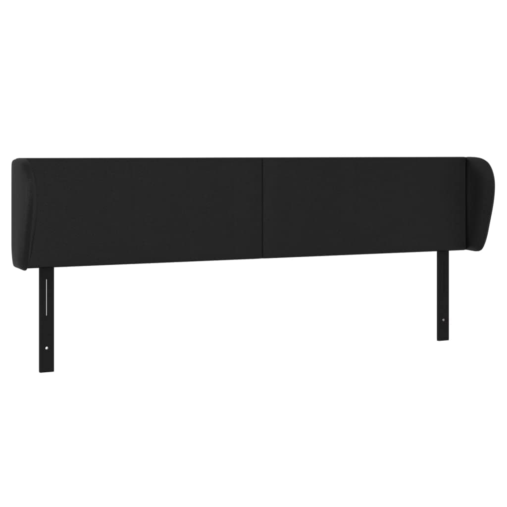 Vidaxl Headboard, Upholstered Headboard For Bed Home, Bed Headboard With Ears, Bedroom Furniture, Black 79.9"X9.1"X30.7"/34.6" Faux Leather