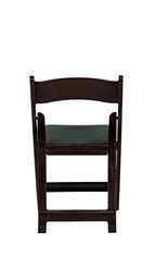 Commercial Seating Products Resin Red Mahogany Folding Chairs, 1-Pack