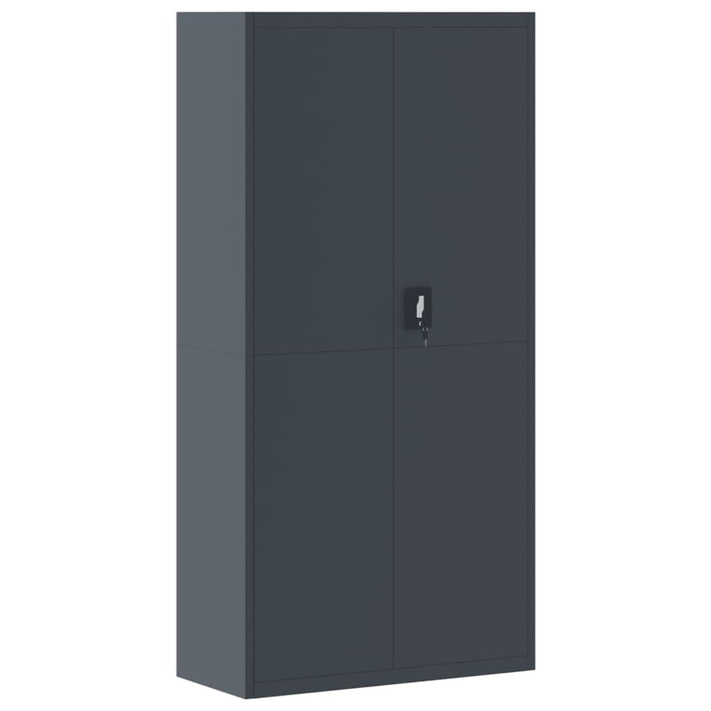 vidaXL Anthracite Filing Cabinet 90 x 40 x 180 cm Steel