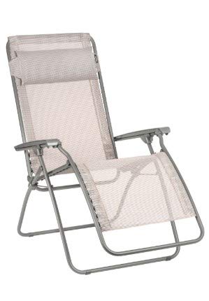 HomeRoots Metal, Other 26.8&quot; X 64.2&quot; X 44.9&quot; Magnolia Powder Coated Multi-Position Folding Recliner