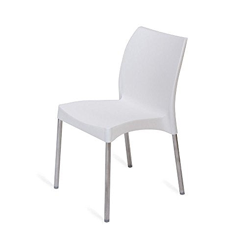 Nilkamal Plastic Chair For Cafe | 3 Year Warranty | For Home, Living Room, Outdoor | Milky White Colour | Ns07Ss