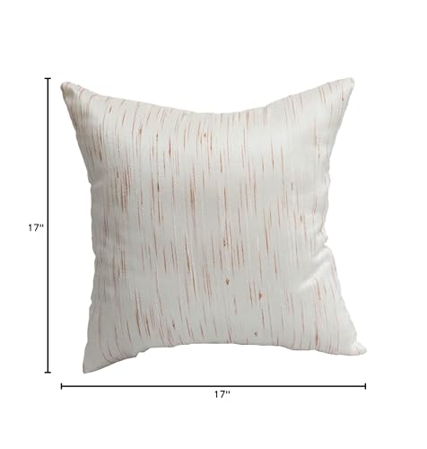 Blazing Needles Polyester Jacquard Throw Pillow, 17", Aspen Café