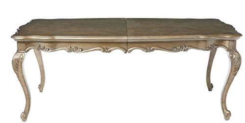 ACME Furniture Chantelle Dining Table, Antique Platinum