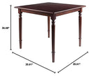 Ergode Mornay Dining Table - Elegant American Farmhouse Style, Walnut Finish