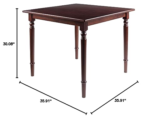 Ergode Mornay Dining Table - Elegant American Farmhouse Style, Walnut Finish