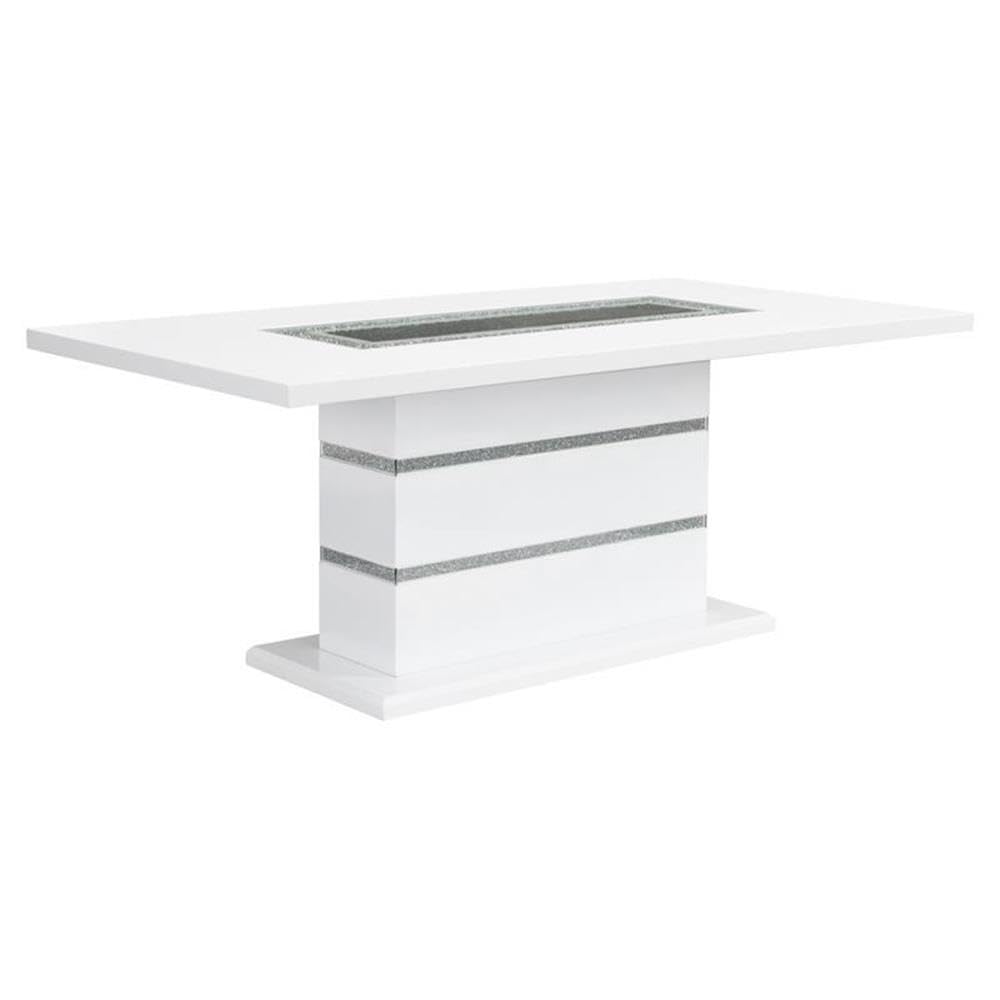 Acme Furniture Rectangular Dining Table, White