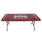 Collegiate Kwik-Covers Rectangle Plastic Table Covers, Bundle Of 2 (Mississippi State University, 6')